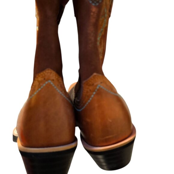Ariat Western Boots, Women's Size 7.5 Brown Leather - Picture 3 of 5